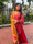 GEET- Cerise Pink Three Piece Suit Set With Printed Dupatta