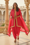 SUROOR - Pink  Jumpsuit With Cape