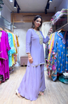 FITOOR -Lavender Short Kurta With Cowl Pant