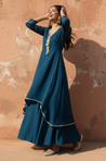 ROOH - Teal Two Layered Gown