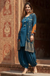 MEHER-  Navy Blue Jacket with Inner and Goro  Pant