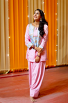 PHULJARI -Pastel Pink  Farshi Salwar Set With Potli Bag