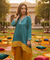 ROOH - Teal Color-Block High-Low Two Piece Set
