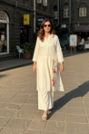Rozana - Not-So-Basic White Co-Ord Kurta set