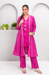 RANGAT-Pink Kurta with Pant and Jacket