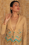 METTLE - Beige Georgette Blazer Set
