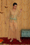 METTLE - Beige Georgette Blazer Set