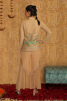 METTLE - Beige Georgette Blazer Set