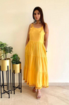 Yellow/Peach Reversible Gown