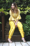 Go Bandhani !!! MUSTARD Bandhani Kurta with Dhoti Pants