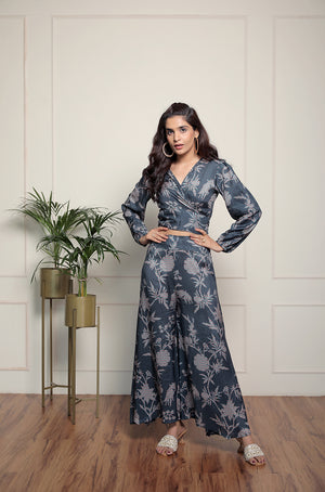 OH MY COORD!! - Yale Blue Wrap Top with Palolem Pant