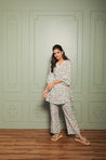 OH MY CO-ORD!! - Floral Printed Blue Co-ord Set