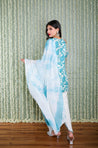 KHWAAB - Pacific Blue Three Piece Suit Set