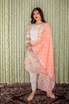 KHWAAB - Multicolor Three Piece Suit Set