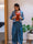 MATARGASHTHI - Blue Mirror Jacket with Turkey Skirt