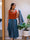 MATARGASHTHI - Blue Mirror Jacket with Turkey Skirt