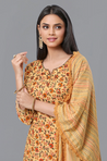 PANAAH - Yellow Three Piece Kurta Set with Dupatta