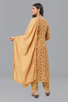 PANAAH - Yellow Three Piece Kurta Set with Dupatta
