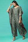 ALLOY - Galactic Green Butterfly Jumpsuit With Mirror Work And Gota Details