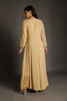 Go Neutral - Beige Long Gown with Intricate Hand Embroidery