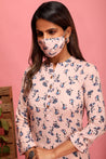 Pink Addiction - Long Kurta with mask