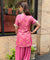 Farshi- Rani Pink Farshi set with Kurta and Wide leg Pants (Pre-Order).