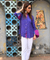 MAERI-Indigo  Bandhani shirt