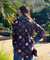 Jazba-Brown Polka Bloom Printed Shirt