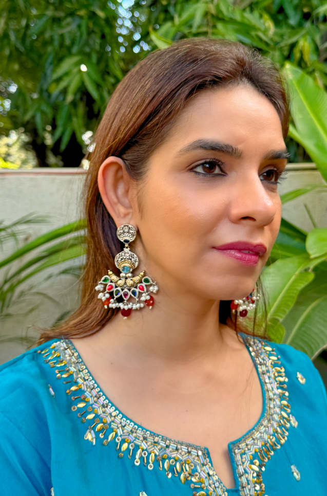 ZOYA Multicolor Ethnic Earrings