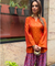 Festive Rust Orange  Patola Printed Farshi Salwar Set(Pre-order)