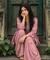 REZAAR-Onion Pink Drape Skirt Co-Ord Set with Shirt Top