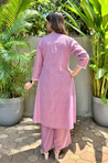 Lilac Three  Piece Cotton Jacket Set