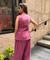 Rozana - Rose Pink Gingham Waistcoat & Balloon Pant Co-Ord Set