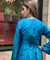 Festive Cobalt Blue Patola Printed Farshi Salwar Set(Pre-order)
