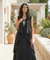 Rozana - Black  long Gown With Jacket
