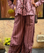 Rozana- Mauve Printed Drape Pant Co-Ord Set (PRE-ORDER)