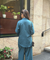 Rozana -Teal Blue Shirt Collar Cutwork Co-Ord Set with Straight Pants
