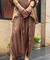 Mizaaj-Mocha Tunic style Top  with Dhoti Skirt Set(PRE-0RDER)