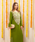 NAZM-  Kasab Embroidered Green  Ethnic Dress