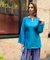 Festive Cobalt Blue Patola Printed Farshi Salwar Set(Pre-order)