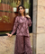 Rozana- Mauve Printed Drape Pant Co-Ord Set (PRE-ORDER)