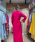 NAZM- Embroidered Hot Pink  Ethnic Dress