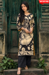 RIWAAYAT REBEL- Folk Art Inspired Black Printed Straight Kurta Set With Pants