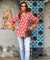 MAERI-Red Printed shirt