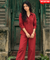 Rozana - Brick Red Cutwork Co-ord Set
