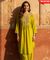 FITOOR-Lime Green Embroidered Kurta Set