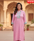 PHULJARI-Blush Pink Jacquard Pathani Set
