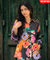 MAERI-Black Multicolor floral Printed Shirt