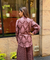Rozana- Mauve Printed Drape Pant Co-Ord Set (PRE-ORDER)