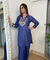 NOORANI-Persian Indigo Two Piece Patiala Set